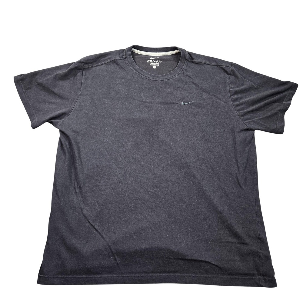 Nike Dri-FIT Shirt Mens XL Black Short Sleeve Crewneck Athletic 463366-00A